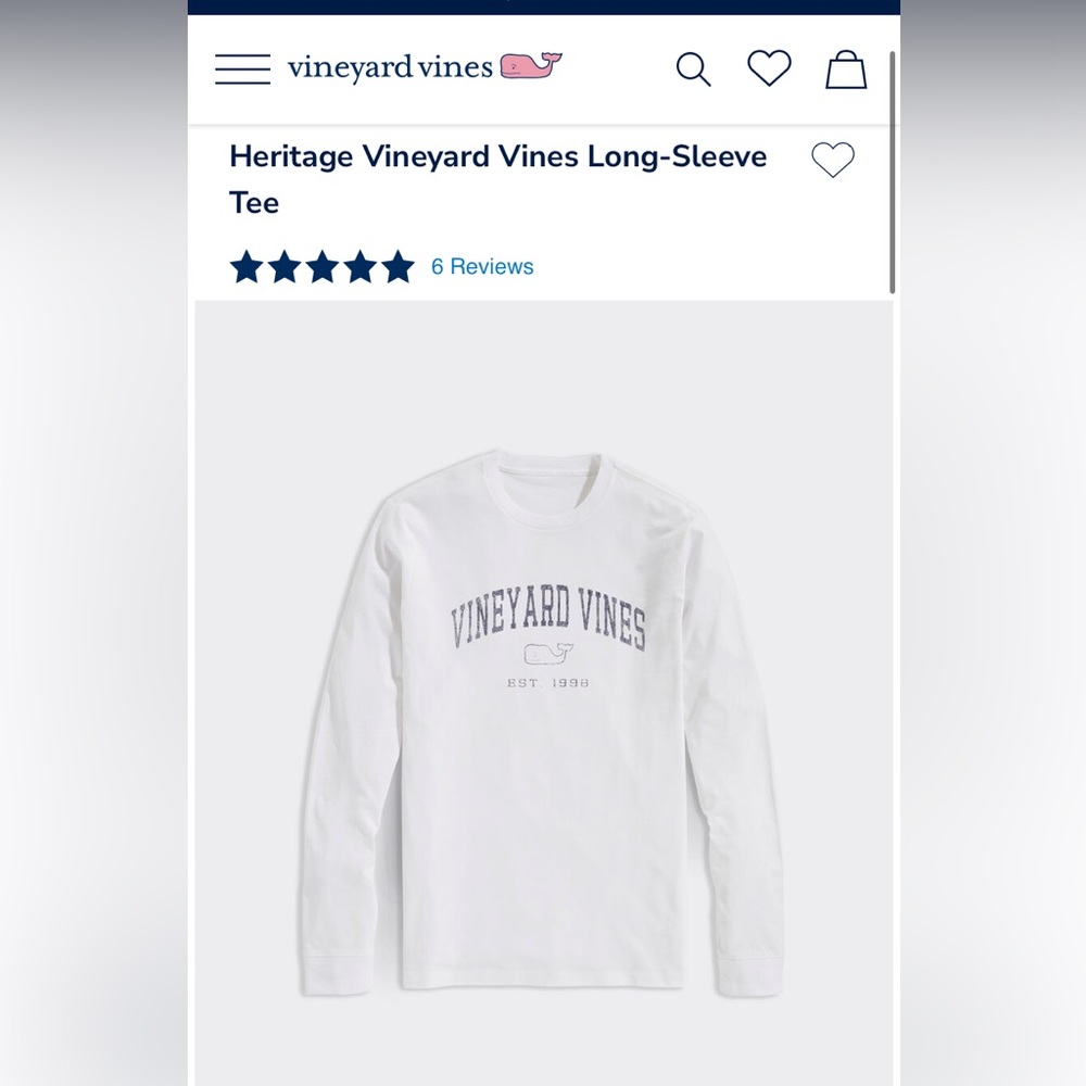 vineyard vines long sleeve tee!